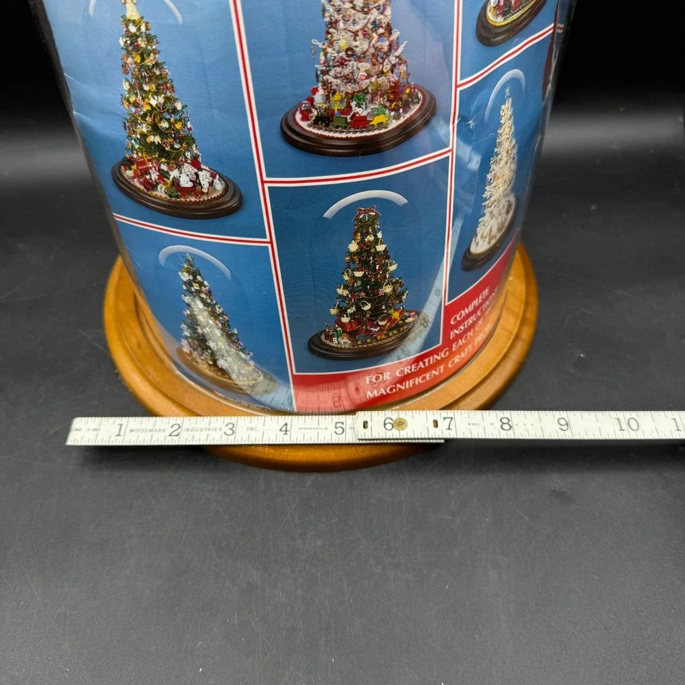 Vintage Westrim Crafts MiniTree Miniature Christmas Craft Kit Beaded Glass Dome